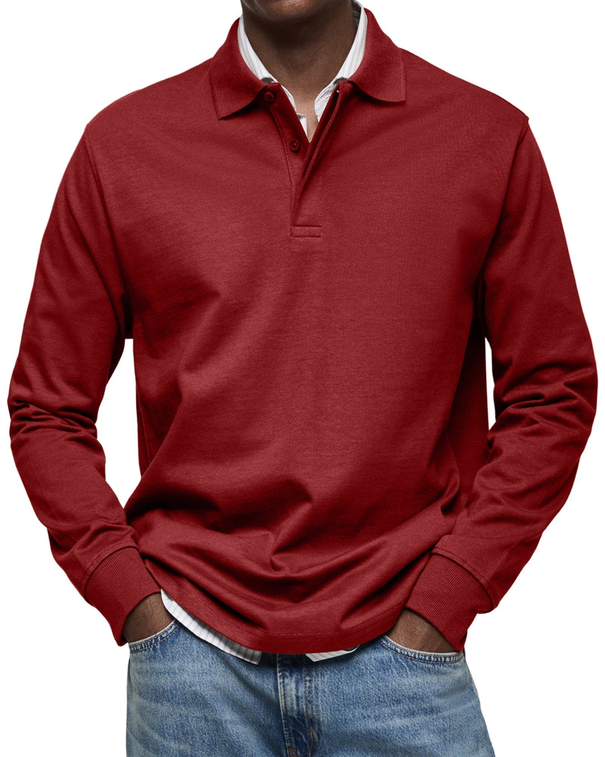 Steven | Polo elegante manga larga