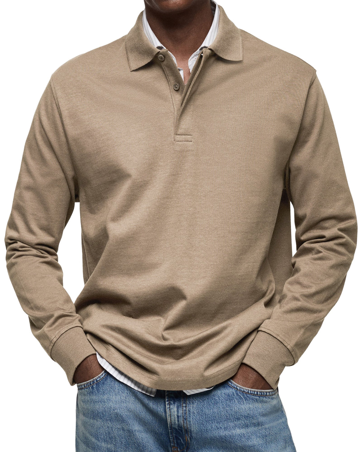 Steven | Polo elegante manga larga