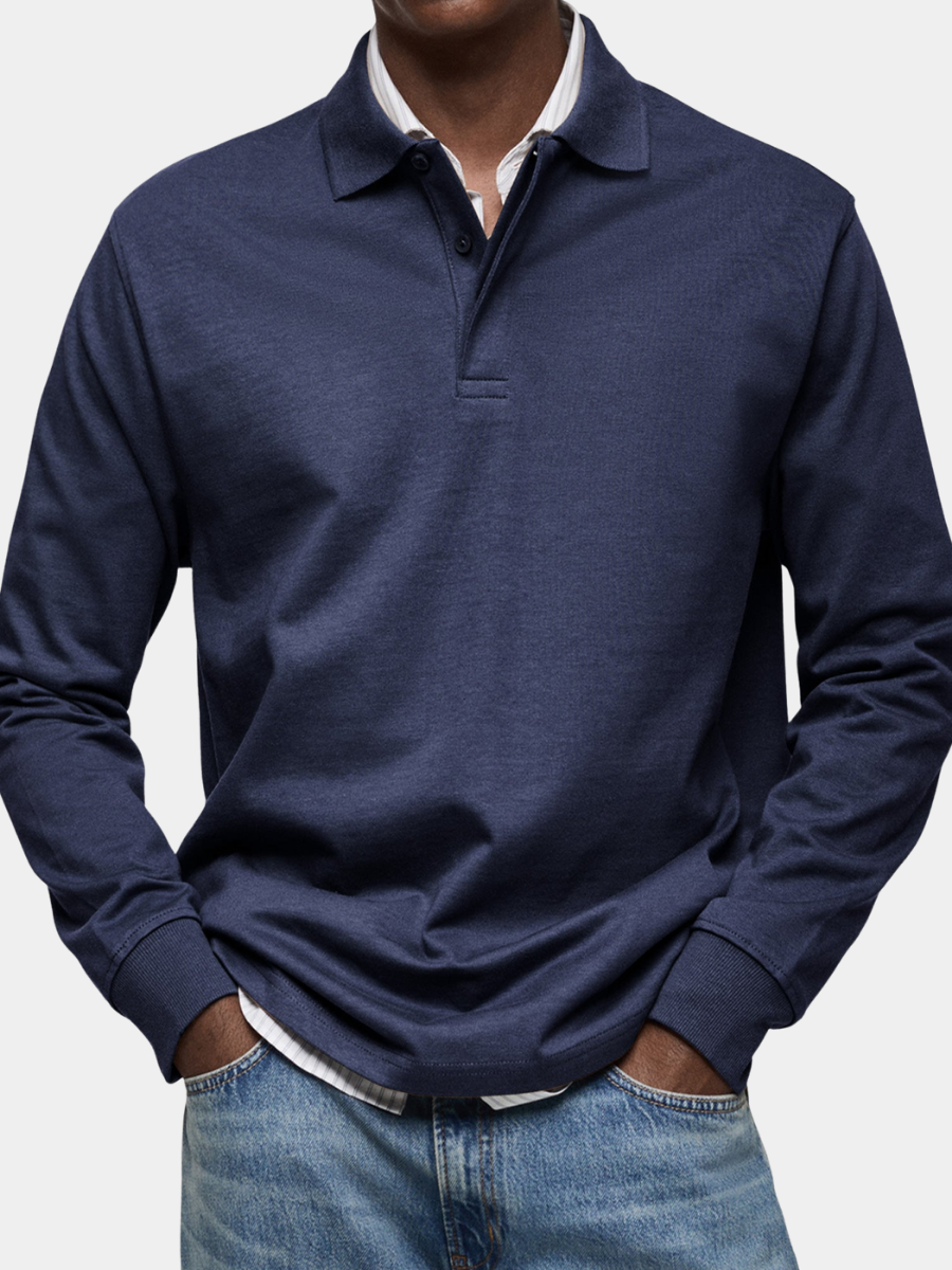 Steven | Polo elegante manga larga