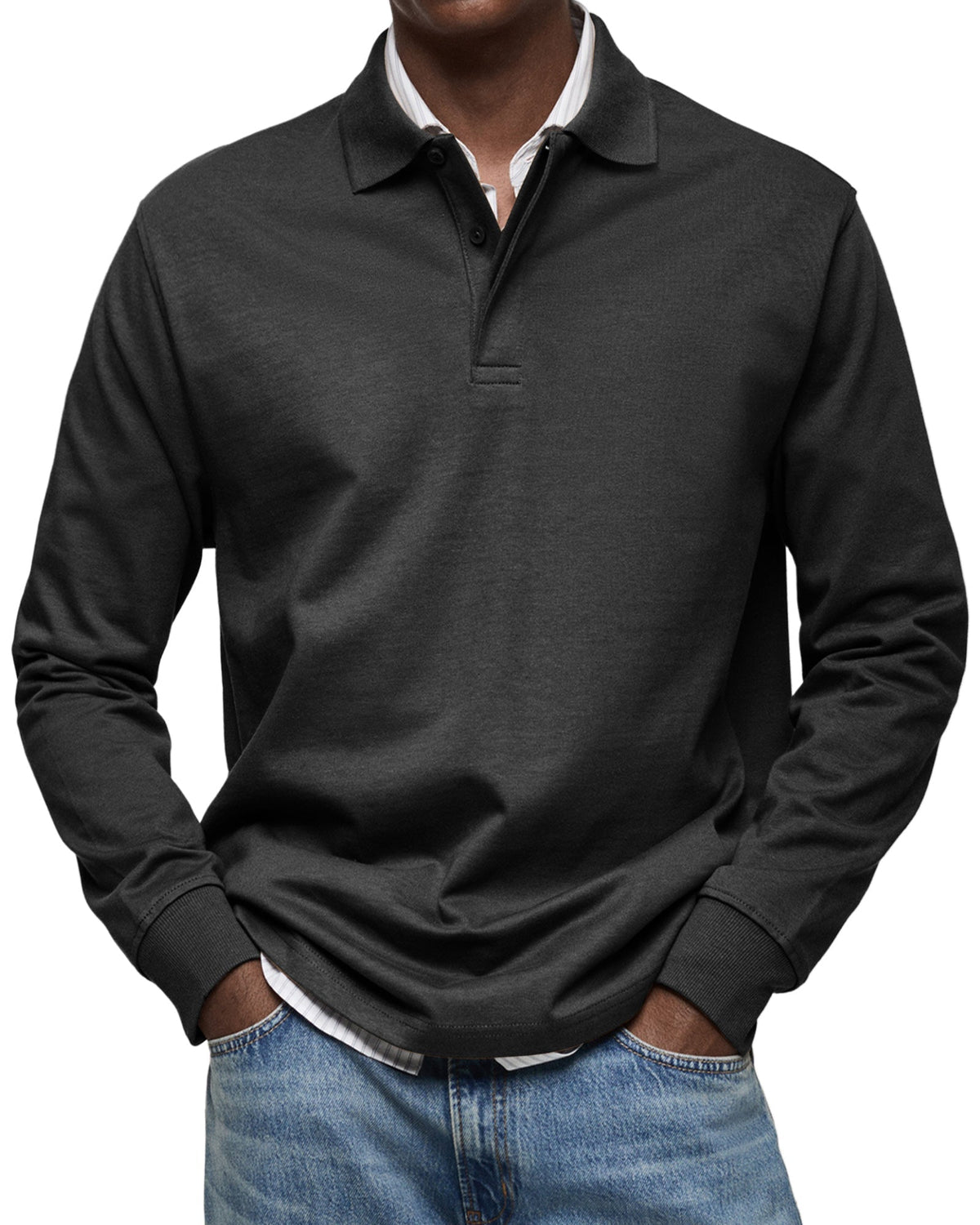Steven | Polo elegante manga larga