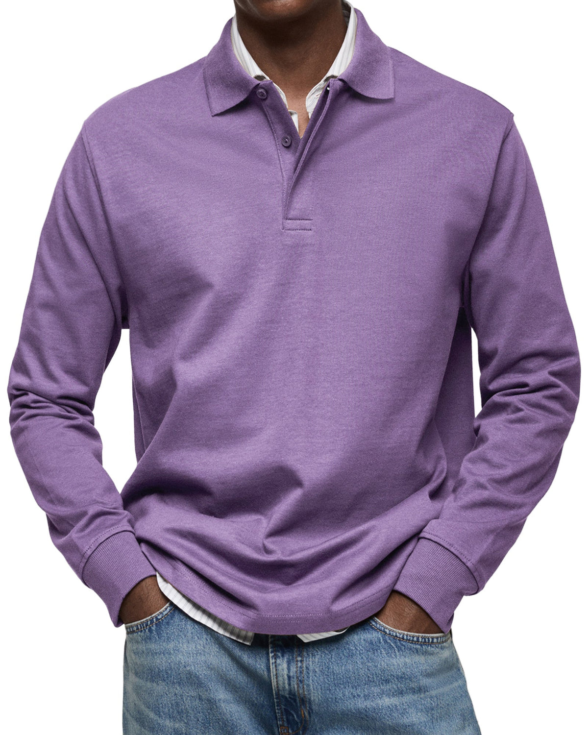 Steven | Polo elegante manga larga