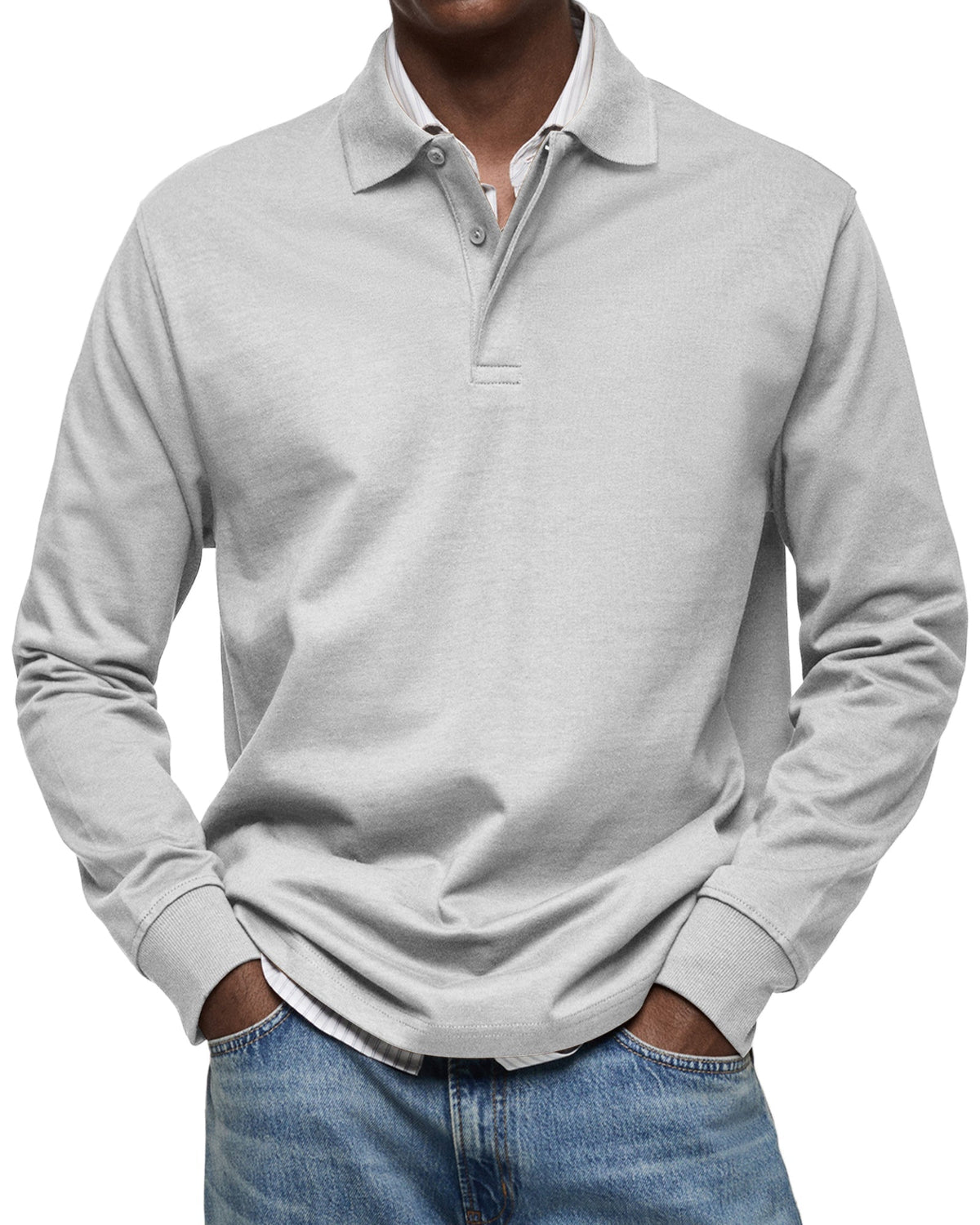 Steven | Polo elegante manga larga