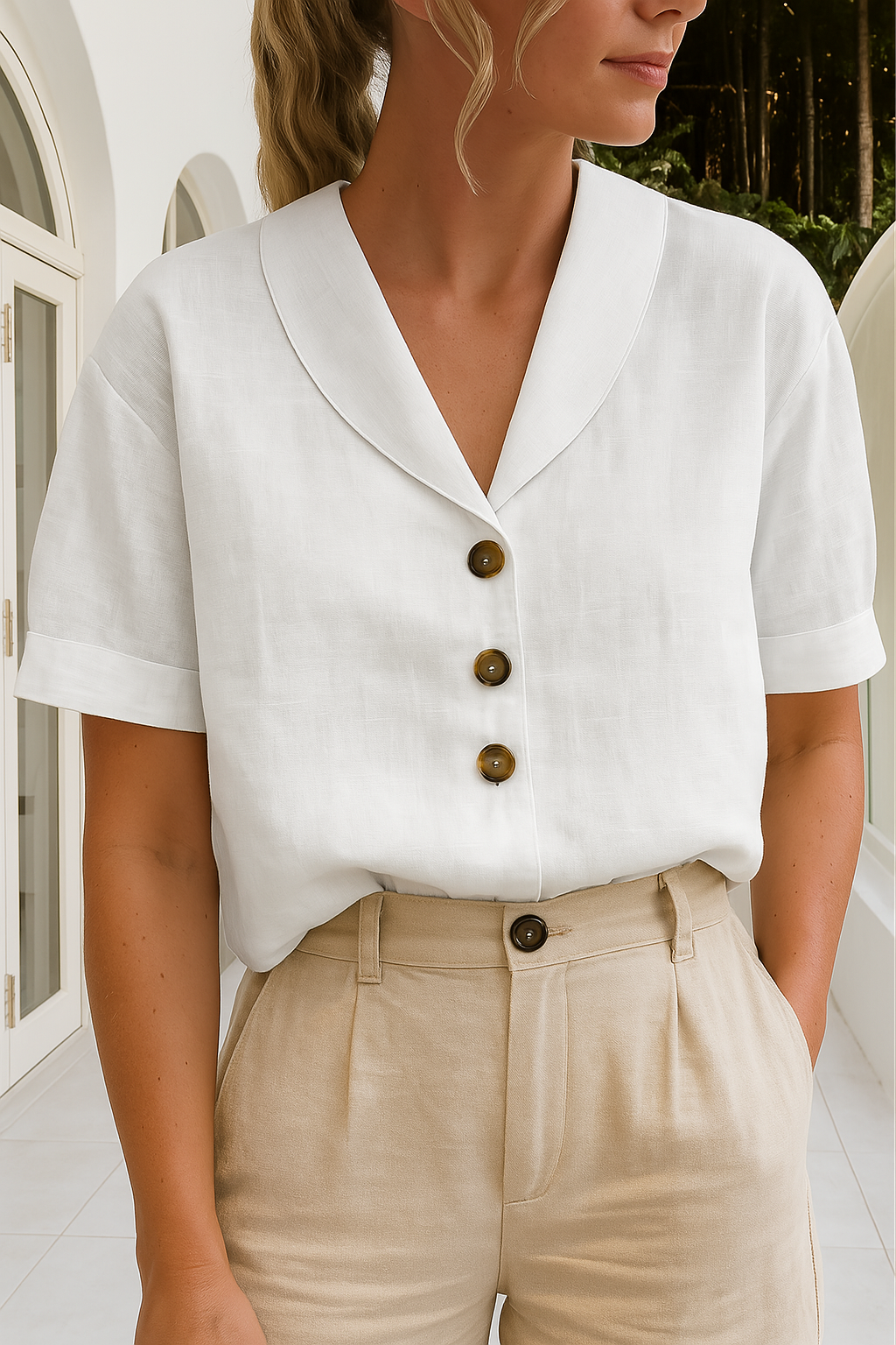 Evelinda | Blusa casual elegante