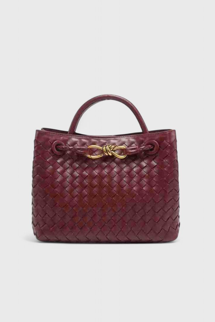 Pamela | Bolsa Diaria Tejida Índigo