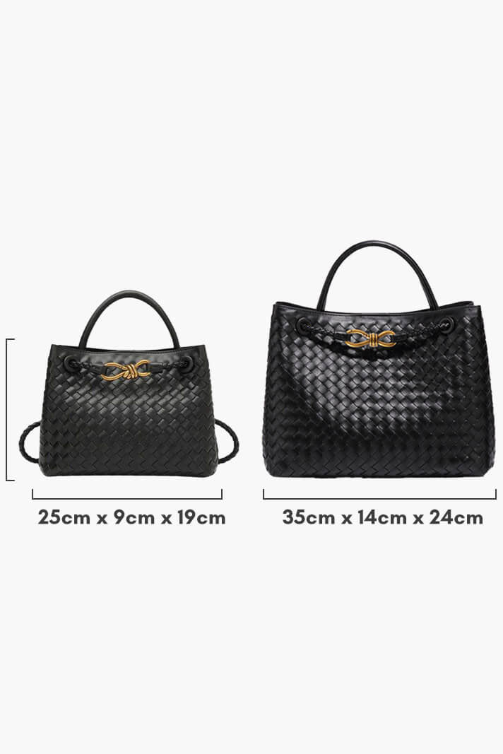 Pamela | Bolsa Diaria Tejida Índigo
