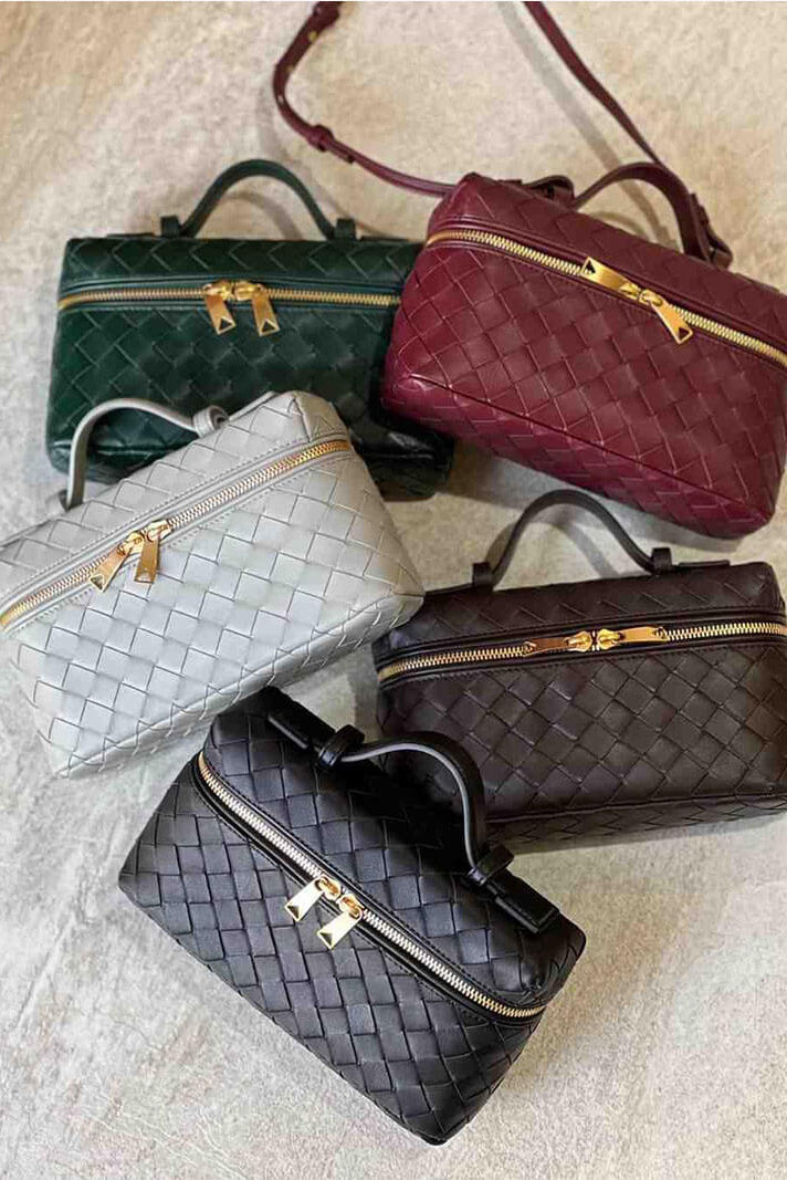 Milla | Bolso Mini Woven con Accesorios Dorados