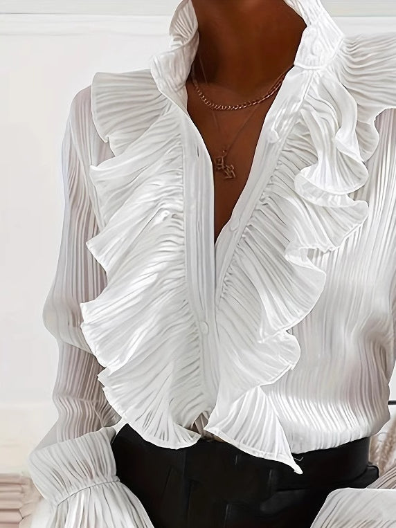 Sofia | Camisa blanca con volantes