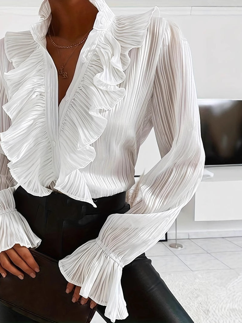 Sofia | Camisa blanca con volantes