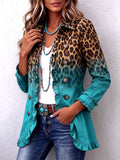 Sveva | Chaqueta animal print con elegantes volantes