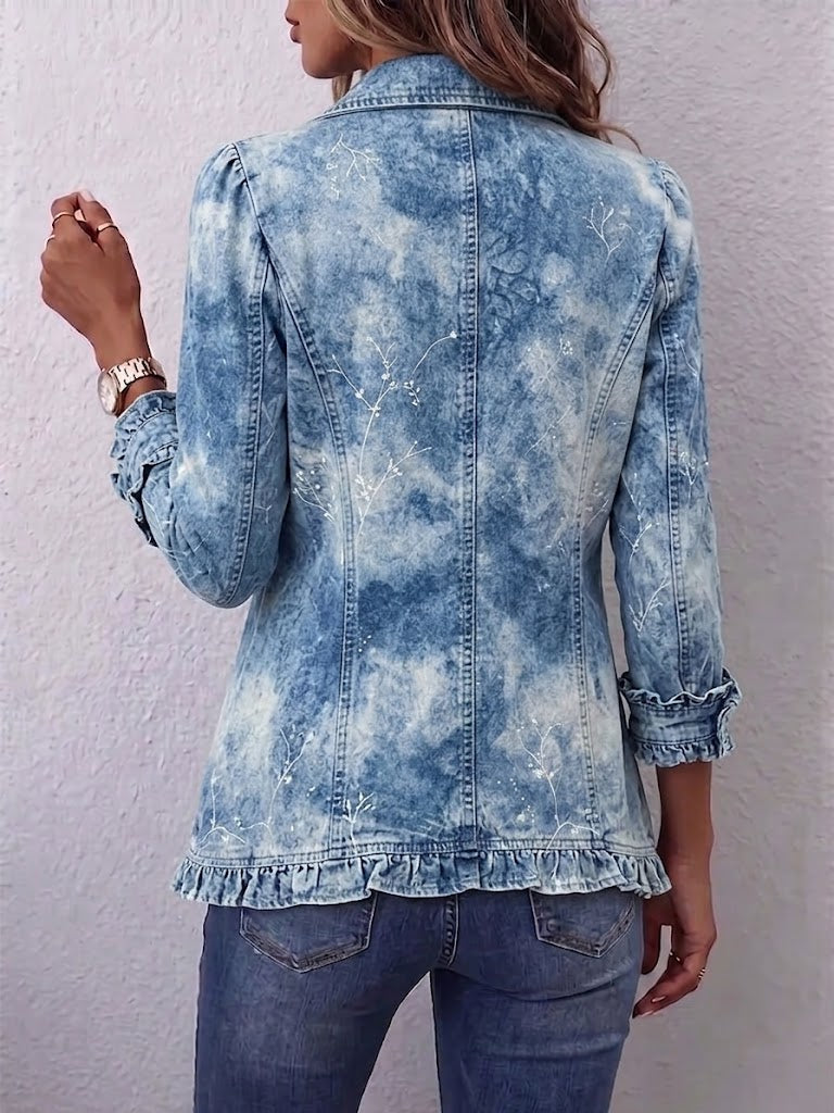 Selvaggia | Elegante chaqueta con volantes femeninos