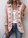 Ortensia | Elegante chaqueta floral con volantes femeninos