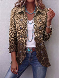 Mirta | Elegante chaqueta animal print con volantes femeninos