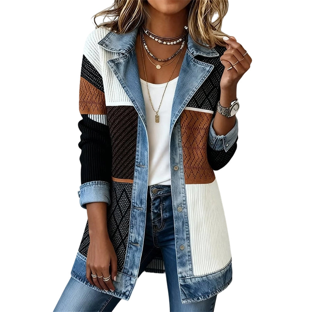 Marilisa | Chaqueta elegante con detalles de denim