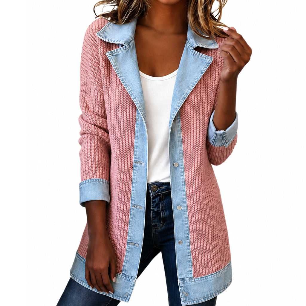 Marilisa | Chaqueta elegante con detalles de denim