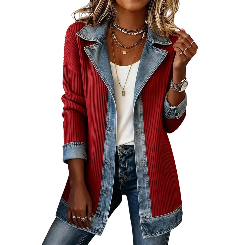 Marilisa | Chaqueta elegante con detalles de denim