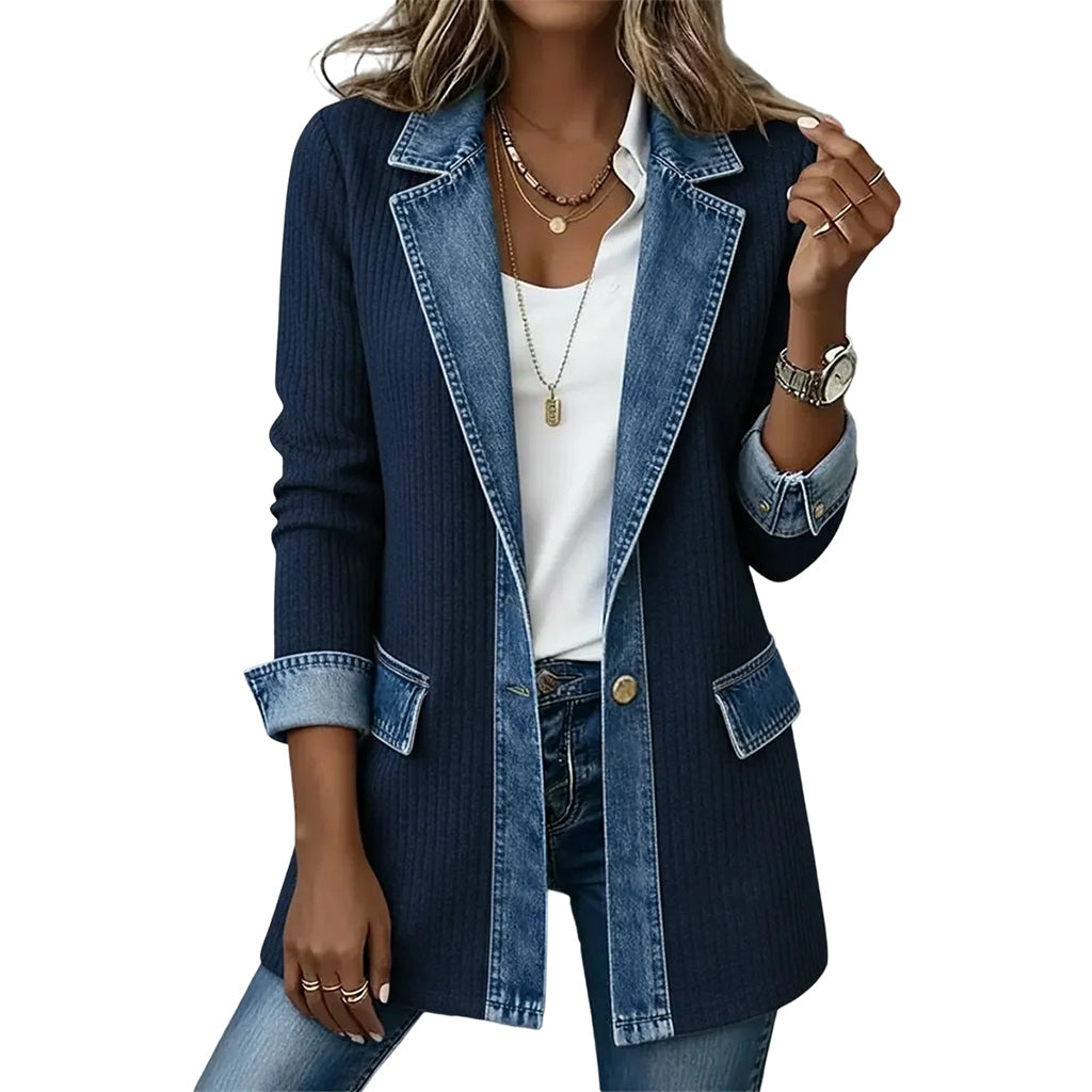 Marilisa | Chaqueta elegante con detalles de denim