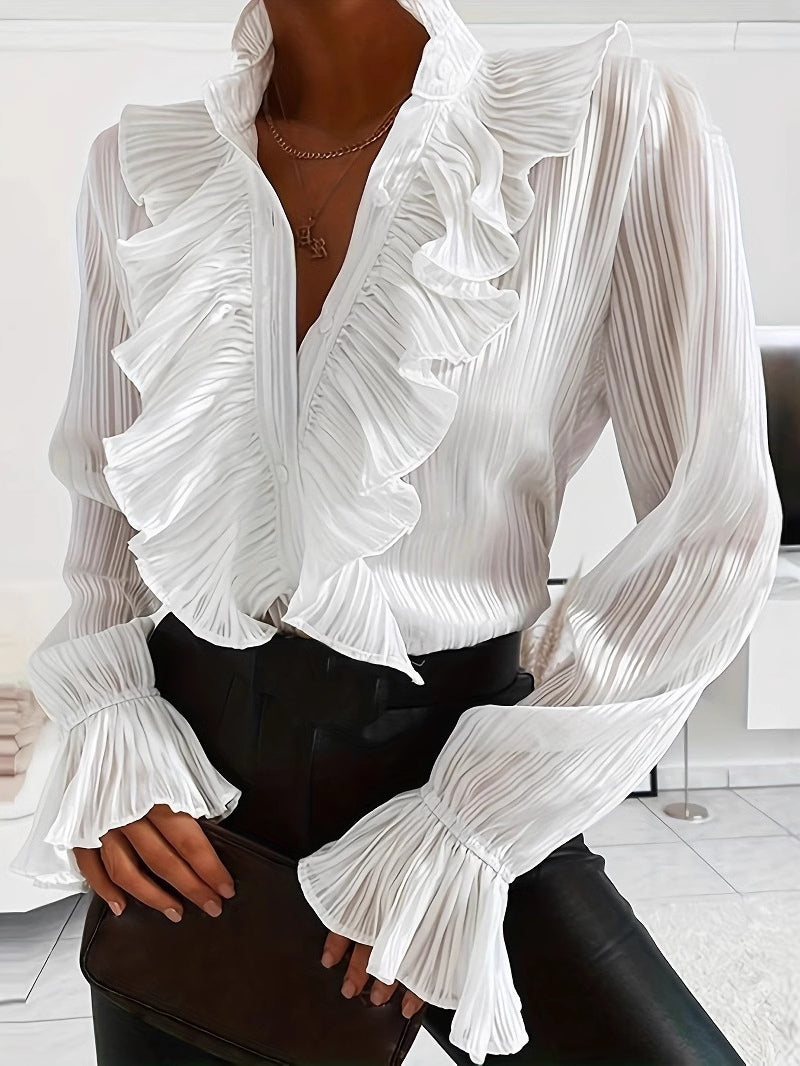 Sofia | Camisa blanca con volantes